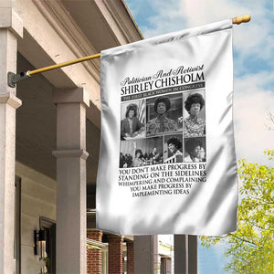 Shirley Chisholm Garden Flag You Make Progress By Implementing Ideas Quote TS12 Print Your Wear