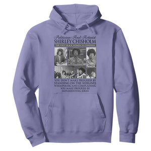 Shirley Chisholm Hoodie You Make Progress By Implementing Ideas Quote TS12 Violet Print Your Wear