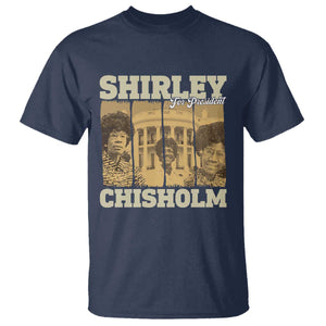 Shirley Chisholm For President T Shirt Historic Women Leader TS12 Navy Print Your Wear