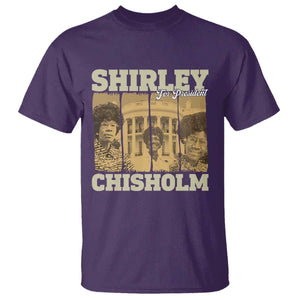 Shirley Chisholm For President T Shirt Historic Women Leader TS12 Purple Print Your Wear