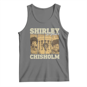Shirley Chisholm For President Tank Top Historic Women Leader TS12 Black Heather Print Your Wear