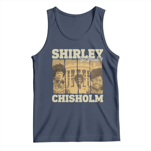 Shirley Chisholm For President Tank Top Historic Women Leader TS12 Navy Print Your Wear
