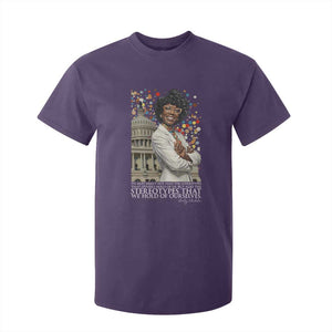Shirley Chisholm Civil Rights Leader Quote T Shirt For Kid Reject Stereotype TS12 Purple Print Your Wear