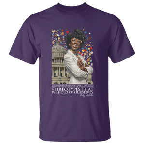Shirley Chisholm Civil Rights Leader Quote T Shirt Reject Stereotype TS12 Purple Print Your Wear