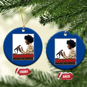 Shirley Chisholm Feminist Empowerment Ceramic Ornament Unbought And Unbossed TS12 1pc Blue Print Your Wear