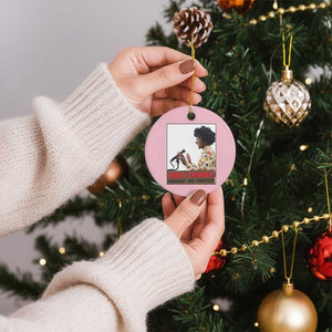 Shirley Chisholm Feminist Empowerment Ceramic Ornament Unbought And Unbossed TS12 1pc Light Pink Print Your Wear