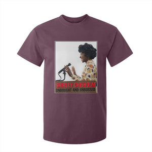 Shirley Chisholm Feminist Empowerment T Shirt For Kid Unbought And Unbossed TS12 Maroon Print Your Wear