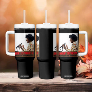 Shirley Chisholm Feminist Empowerment Tumbler With Handle Unbought And Unbossed TS12 Print Your Wear