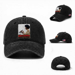 Shirley Chisholm Feminist Empowerment Washed Cotton Baseball Cap Unbought And Unbossed TS12 Washed Cap Universal Fit Black Print Your Wear