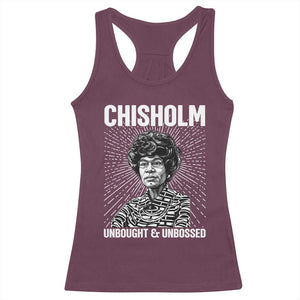 Shirley Chisholm Unbought And Unbossed Feminist Racerback Tank Top TS12 Maroon Print Your Wear