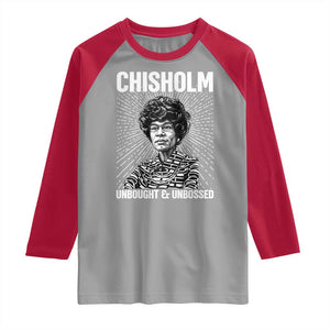 Shirley Chisholm Unbought And Unbossed Feminist Raglan Shirt TS12 Sport Gray Red Print Your Wear