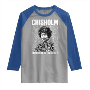 Shirley Chisholm Unbought And Unbossed Feminist Raglan Shirt TS12 Sport Gray Royal Print Your Wear