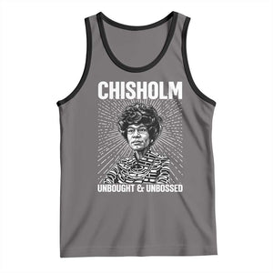 Shirley Chisholm Unbought And Unbossed Feminist Tank Top TS12 Deep Heather Black Print Your Wear