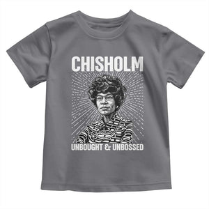 Shirley Chisholm Unbought And Unbossed Feminist Toddler T Shirt TS12 Charcoal Print Your Wear