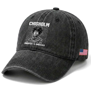 Shirley Chisholm Unbought And Unbossed Feminist Washed Cotton Baseball Cap TS12 Print Your Wear