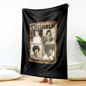 Vintage Shirley Chisholm Unbought And Unbossed Throw Blanket Womens History Month TS12 Print Your Wear