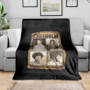 Vintage Shirley Chisholm Unbought And Unbossed Throw Blanket Womens History Month TS12 Print Your Wear