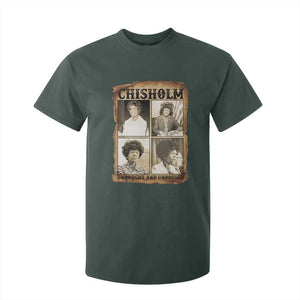 Vintage Shirley Chisholm Unbought And Unbossed T Shirt For Kid Womens History Month TS12 Dark Forest Green Print Your Wear