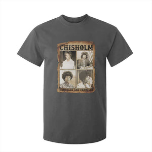 Vintage Shirley Chisholm Unbought And Unbossed T Shirt For Kid Womens History Month TS12 Dark Heather Print Your Wear