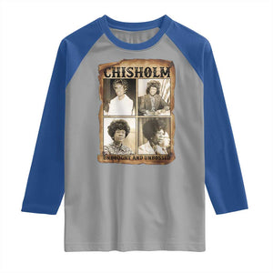 Vintage Shirley Chisholm Unbought And Unbossed Raglan Shirt Womens History Month TS12 Sport Gray Royal Print Your Wear