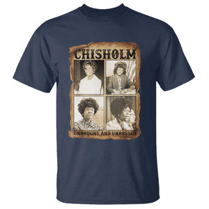 Vintage Shirley Chisholm Unbought And Unbossed T Shirt Womens History Month TS12 Navy Print Your Wear