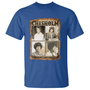Vintage Shirley Chisholm Unbought And Unbossed T Shirt Womens History Month TS12 Royal Blue Print Your Wear