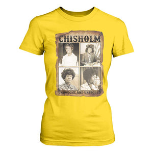 Vintage Shirley Chisholm Unbought And Unbossed T Shirt For Women Womens History Month TS12 Daisy Print Your Wear