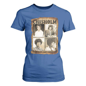 Vintage Shirley Chisholm Unbought And Unbossed T Shirt For Women Womens History Month TS12 Royal Blue Print Your Wear
