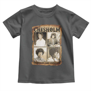 Vintage Shirley Chisholm Unbought And Unbossed Toddler T Shirt Womens History Month TS12 Dark Heather Print Your Wear