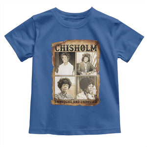 Vintage Shirley Chisholm Unbought And Unbossed Toddler T Shirt Womens History Month TS12 Royal Blue Print Your Wear
