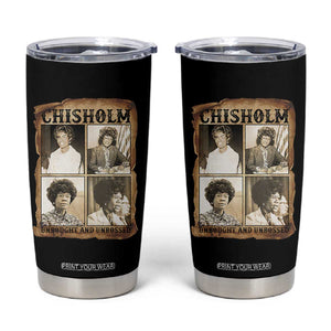 Vintage Shirley Chisholm Unbought And Unbossed Tumbler Cup Womens History Month TS12 Black Print Your Wear