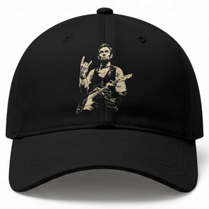 Rock And Roll Abraham Lincoln Playing Guitar Baseball Cap Vintage Patriotic Music Gift TS12 Print Your Wear