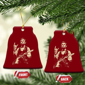 Rock And Roll Abraham Lincoln Playing Guitar Ceramic Ornament Vintage Patriotic Music Gift TS12 Print Your Wear