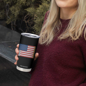 Pencil Stripes USA Flag Tumbler Cup Proud American Teacher Graduation Gift TS12 Print Your Wear