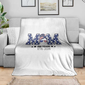 Patriotic Mothers Day Gift Throw Blanket USA 250 Years Celebration TS12 Print Your Wear