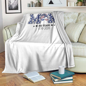 Patriotic Mothers Day Gift Throw Blanket USA 250 Years Celebration TS12 Print Your Wear