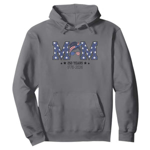 Patriotic Mothers Day Gift Hoodie USA 250 Years Celebration TS12 Charcoal Print Your Wear