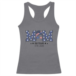 Patriotic Mothers Day Gift Racerback Tank Top USA 250 Years Celebration TS12 Charcoal Print Your Wear