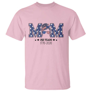 Patriotic Mothers Day Gift T Shirt USA 250 Years Celebration TS12 Light Pink Print Your Wear