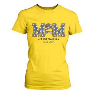 Patriotic Mothers Day Gift T Shirt For Women USA 250 Years Celebration TS12 Daisy Print Your Wear