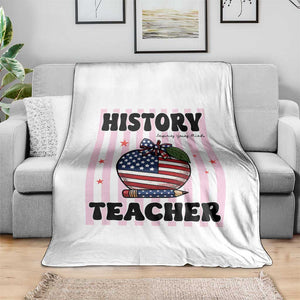 Inspiring Young Minds Teacher Throw Blanket 250th Anniversary Educator Gift TS12 Print Your Wear