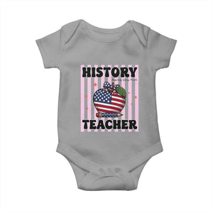Inspiring Young Minds Teacher Baby Onesie 250th Anniversary Educator Gift TS12 Sport Gray Print Your Wear
