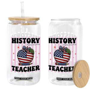 Inspiring Young Minds Teacher Glass Can 250th Anniversary Educator Gift