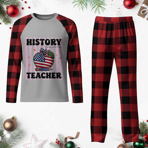 Inspiring Young Minds Teacher Plaid Pajama Set 250th Anniversary Educator Gift