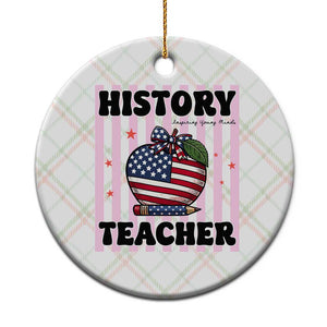 Inspiring Young Minds Teacher Ceramic Ornament 250th Anniversary Educator Gift TS12 1pc Christmas Plaid Print Your Wear