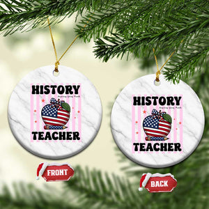 Inspiring Young Minds Teacher Ceramic Ornament 250th Anniversary Educator Gift TS12 1pc White Marble Print Your Wear