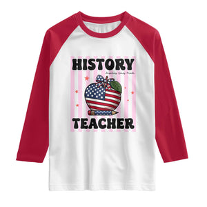 Inspiring Young Minds Teacher Raglan Shirt 250th Anniversary Educator Gift