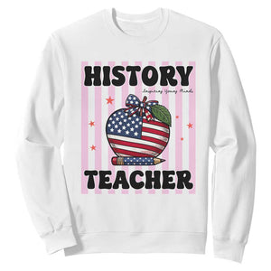 Inspiring Young Minds Teacher Sweatshirt 250th Anniversary Educator Gift TS12 White Print Your Wear