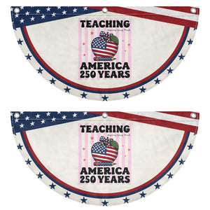 Inspiring Young Minds Teacher Patriotic Fan Flag USA 250th Anniversary Gift