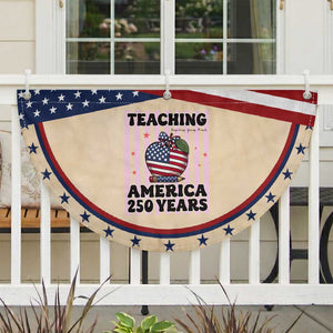 Inspiring Young Minds Teacher Patriotic Fan Flag 250th Anniversary Educator Gift